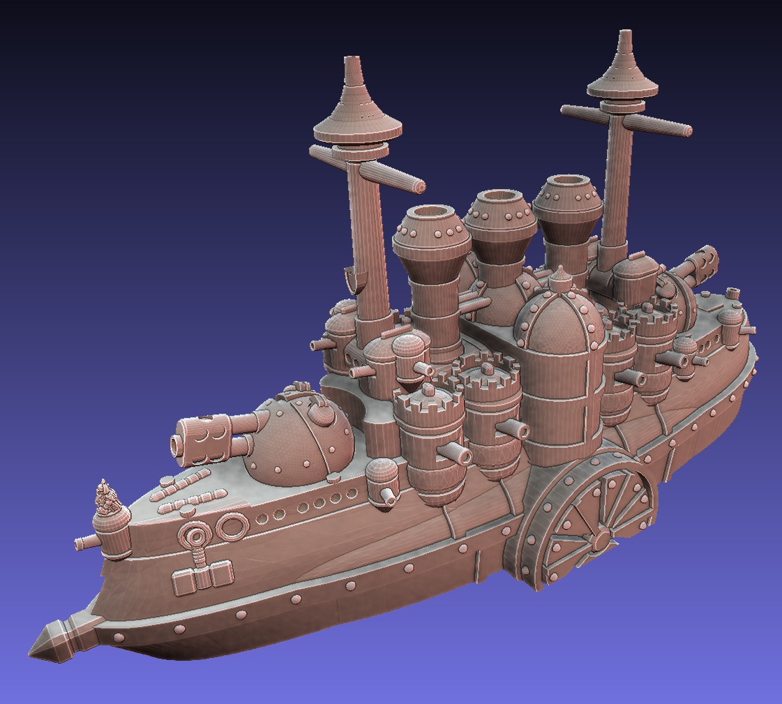 Dwarf Fireclad Warship 1/600 scale